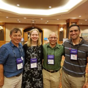 Group of TCNJ faculty and student at MathFest 2018